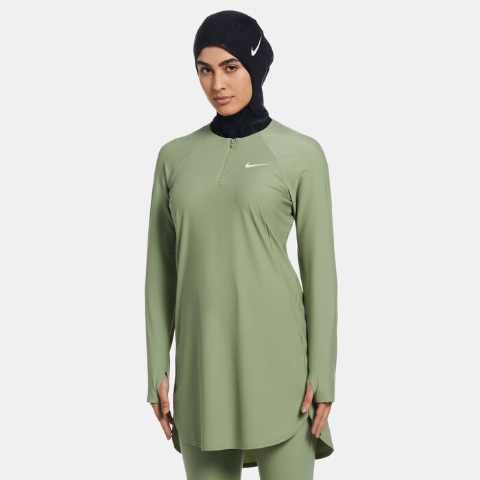 Nike Swim Women's Victory Full-Coverage Solid Swimming Tunic Green Nike Swim Women's Victory Full-Coverage Solid Swimming Tunic Green image number 0