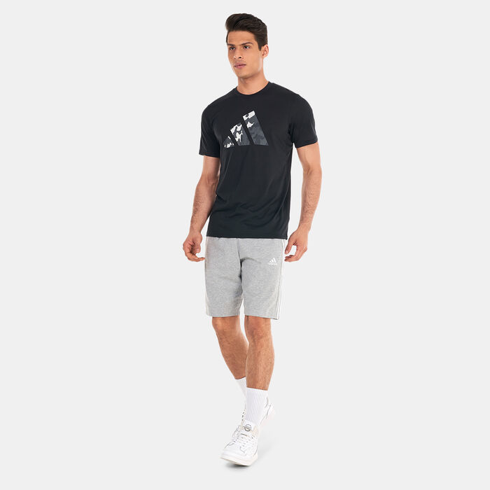 adidas Men's Train Essentials Seasonal Logo T-Shirt Black image number 2