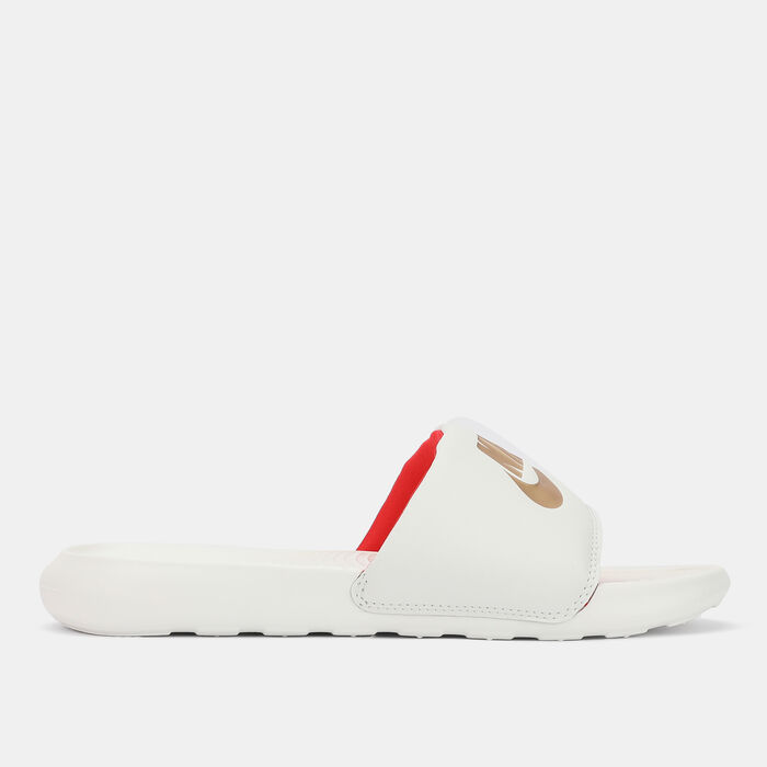 Nike Women's Victori Slides White Nike Women's Victori Slides White image number 1