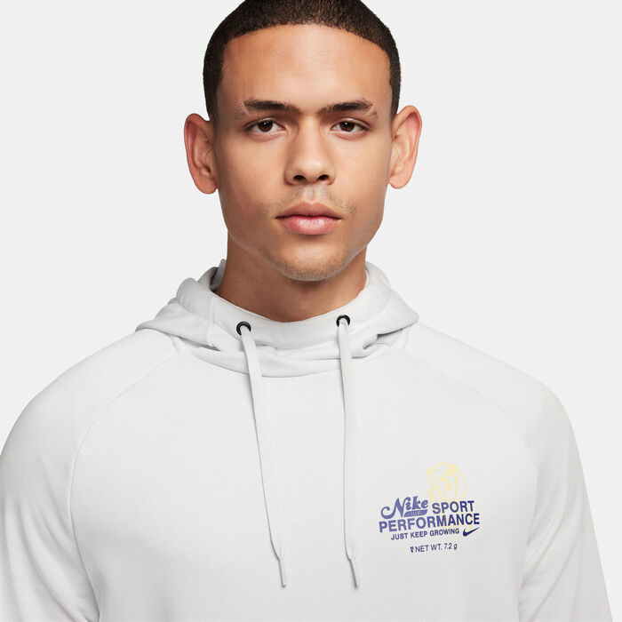 Nike Men's Dri-FIT Hooded Fitness Hoodie Ivory Nike Men's Dri-FIT Hooded Fitness Hoodie Ivory image number 4