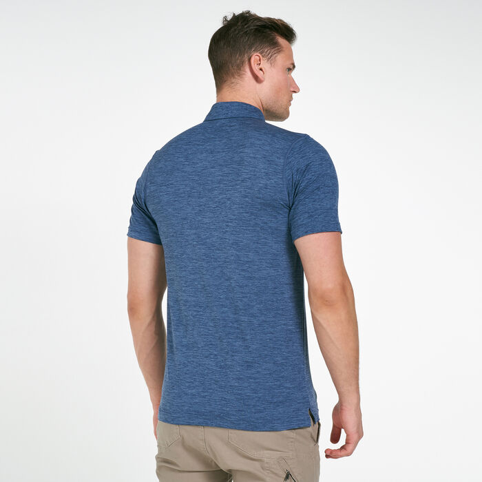 Columbia Men's Tech Trail™ Polo T-Shirt Blue Columbia Men's Tech Trail™ Polo T-Shirt Blue image number 1