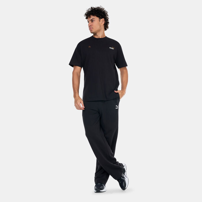 PUMA Men's 75 Logo Celebration T-Shirt Black PUMA Men's 75 Logo Celebration T-Shirt Black image number 2