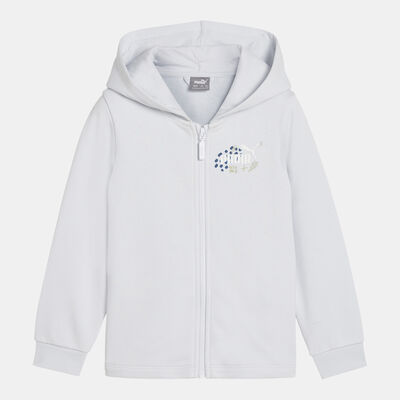 PUMA Kids' Essential+ Full-Zip Hoodie Blue