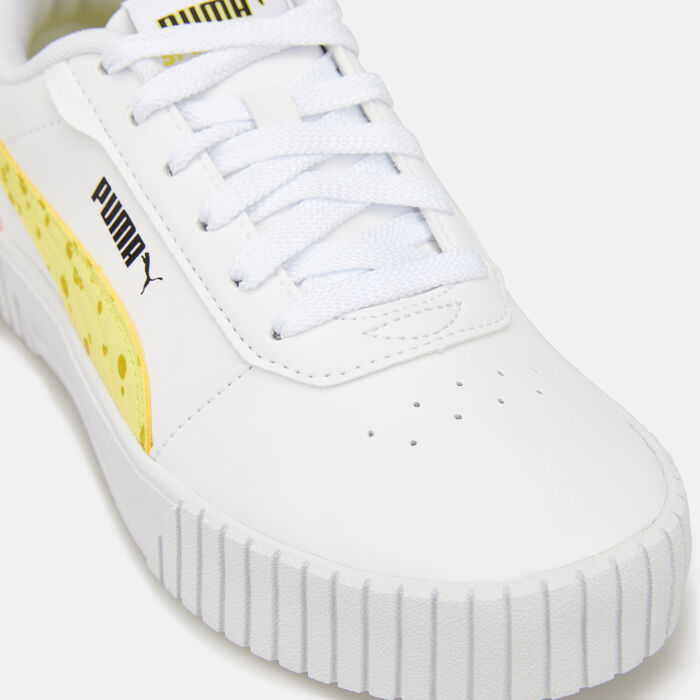 PUMA Kids' Carina 2.0 Spongebob Shoe White PUMA Kids' Carina 2.0 Spongebob Shoe White image number 4