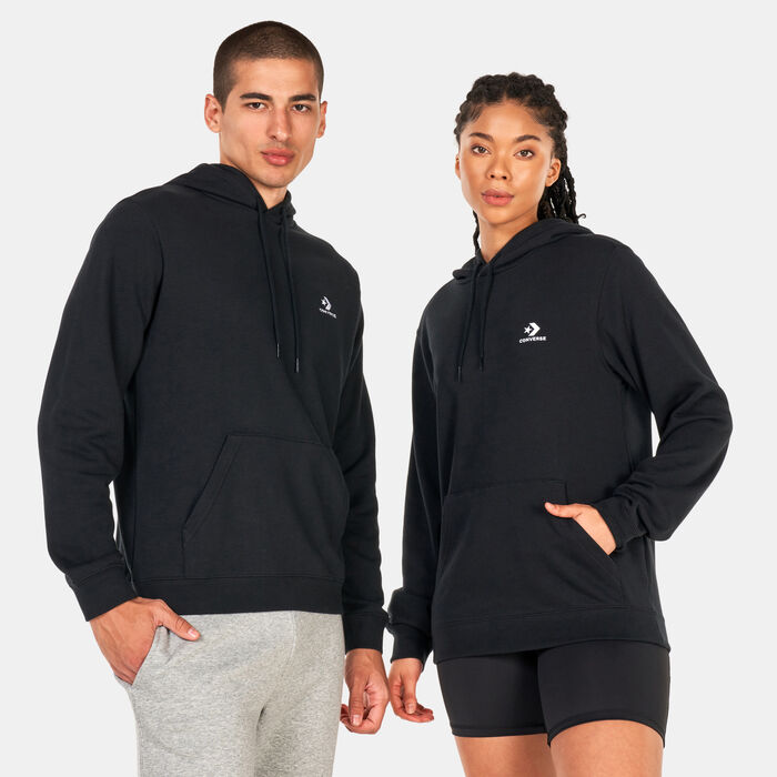 Converse Go-To Embroidered Star Chevron Pullover Hoodie Black Converse Go-To Embroidered Star Chevron Pullover Hoodie Black image number 0