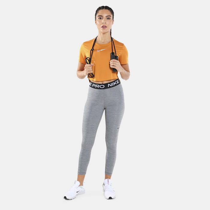 Nike Women's Pro 365 Cropped Leggings Grey image number 2