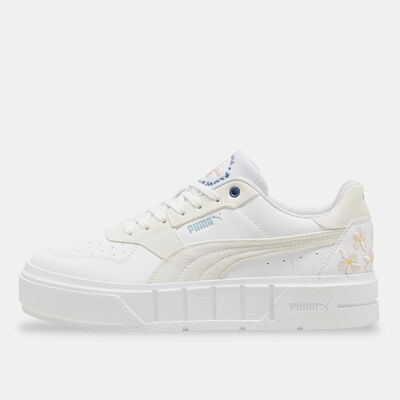 PUMA Women's Cali Court Embroidery Shoes White