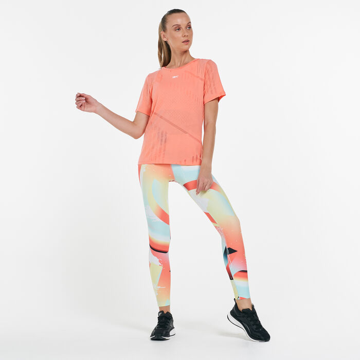 Reebok Women's Burnout T-Shirt Orange image number 2