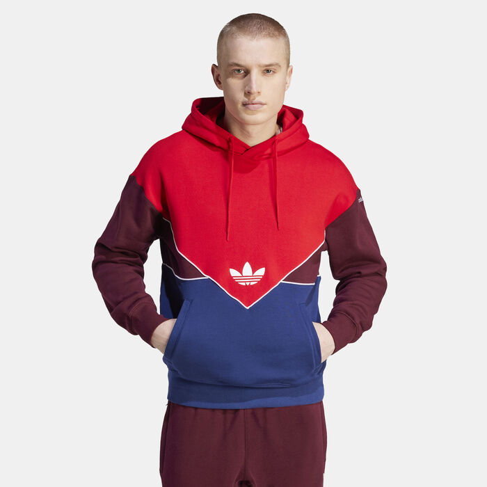 adidas Originals Men's Adicolor Archive Seasonal Hoodie Red adidas Originals Men's Adicolor Archive Seasonal Hoodie Red image number 0