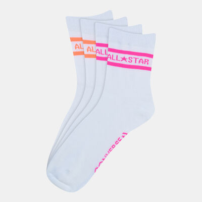 Converse All Star Double Stripe Ankle Socks (2 Pack) Multi
