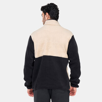 Columbia Men's Rugged Ridge™ Sherpa Half Snap Pullover Jacket Beige Columbia Men's Rugged Ridge™ Sherpa Half Snap Pullover Jacket Beige