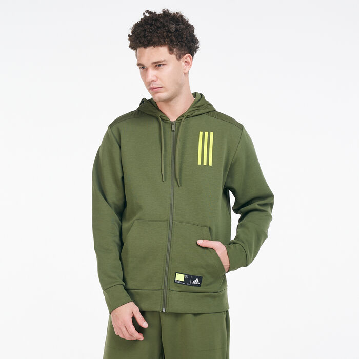 adidas Men's Performance Hoodie Green adidas Men's Performance Hoodie Green image number 0