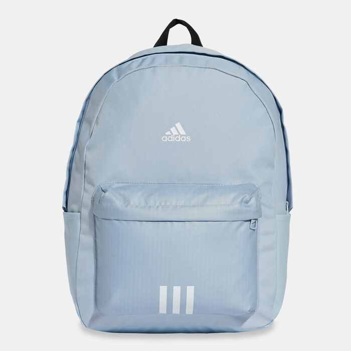 adidas Men's Classic Badge of Sport 3-Stripes Backpack Blue adidas Men's Classic Badge of Sport 3-Stripes Backpack Blue image number 0
