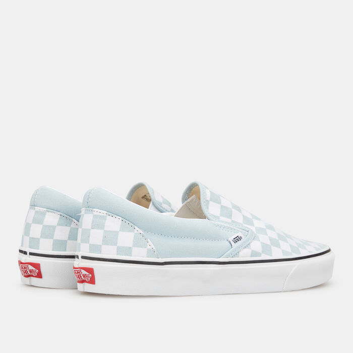 Vans Checkerboard Classic Slip-On Unisex Shoe Blue Vans Checkerboard Classic Slip-On Unisex Shoe Blue image number 2
