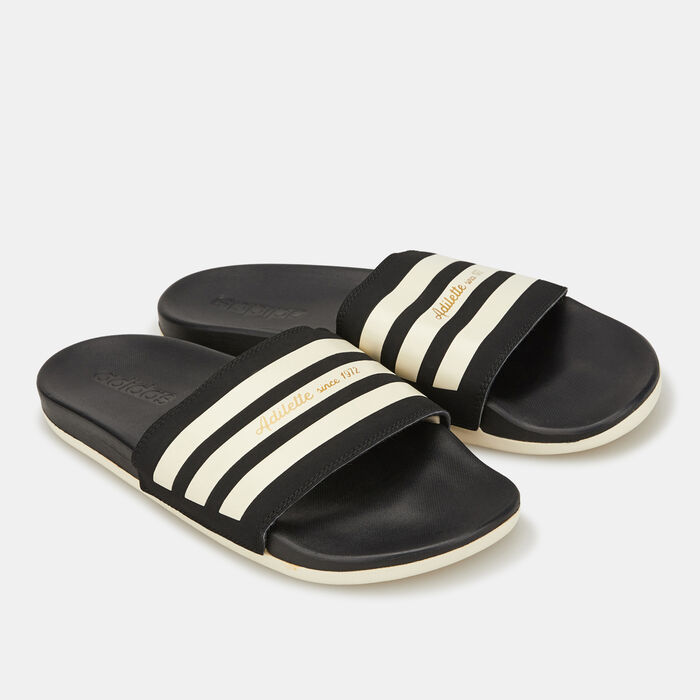 adidas Adilette Comfort Slides Black adidas Adilette Comfort Slides Black image number 0