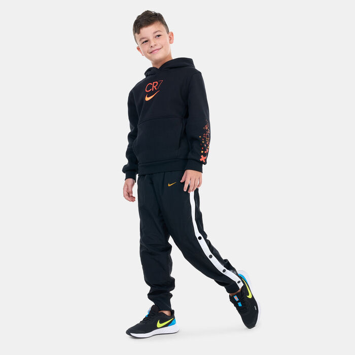 Nike Kids' CR7 Club Fleece Football Hoodie Black Nike Kids' CR7 Club Fleece Football Hoodie Black image number 2