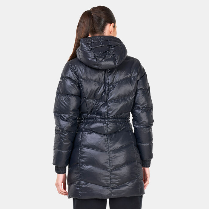 Columbia Women's Icy Heights™ II Down Mid Length Jacket Black Columbia Women's Icy Heights™ II Down Mid Length Jacket Black image number 1