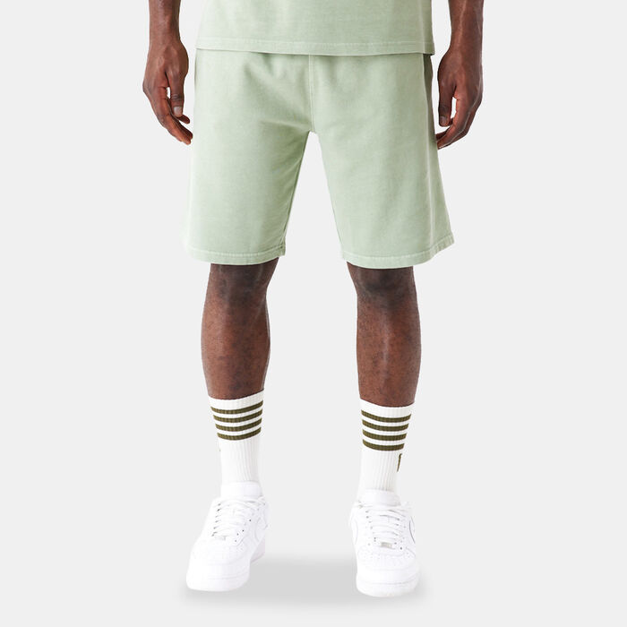 New Era Men's Washed Logo Shorts Green New Era Men's Washed Logo Shorts Green image number 0