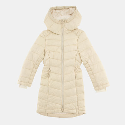 Sun and Sand Sports Kids' Hooded Puffer Jacket Beige