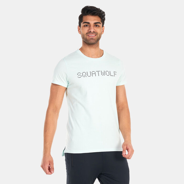 SQUATWOLF Men's Logo Training T-Shirt Blue SQUATWOLF Men's Logo Training T-Shirt Blue image number 0