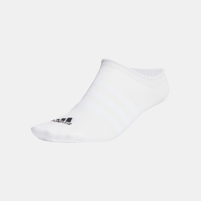 adidas Men's Thin and Light No-Show Socks (3-Pack) White adidas Men's Thin and Light No-Show Socks (3-Pack) White image number 0