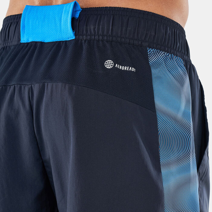 adidas Men's Designed to Move Seasonal Shorts Blue adidas Men's Designed to Move Seasonal Shorts Blue image number 3