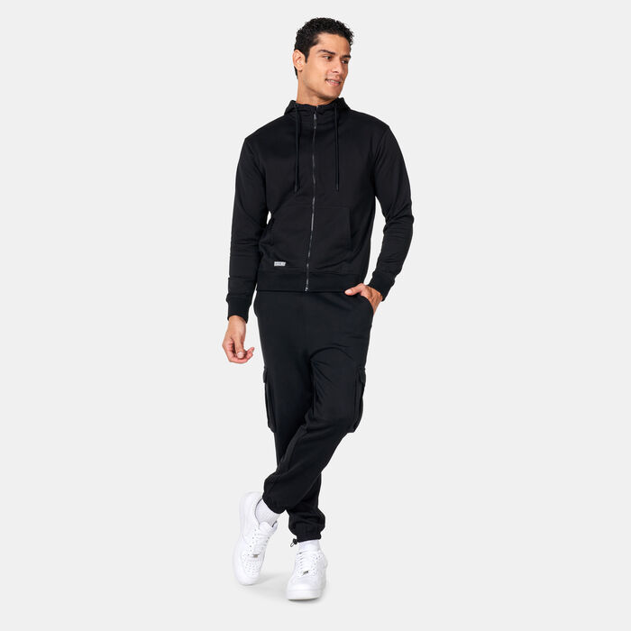 Sun and Sand Sports Men's Zipper Hoodie Black Sun and Sand Sports Men's Zipper Hoodie Black image number 2