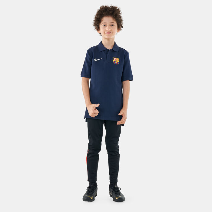 Nike Kids' F.C. Barcelona Polo T-Shirt Blue image number 2
