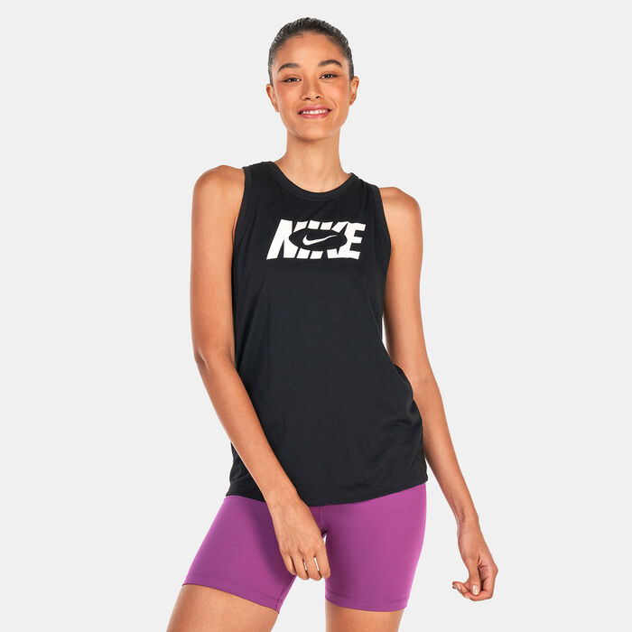 Nike Women's Dri-FIT Icon Clash Tank Top Black Nike Women's Dri-FIT Icon Clash Tank Top Black image number 0