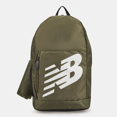New Balance Kids' Logo Backpack with Pencil Case Green