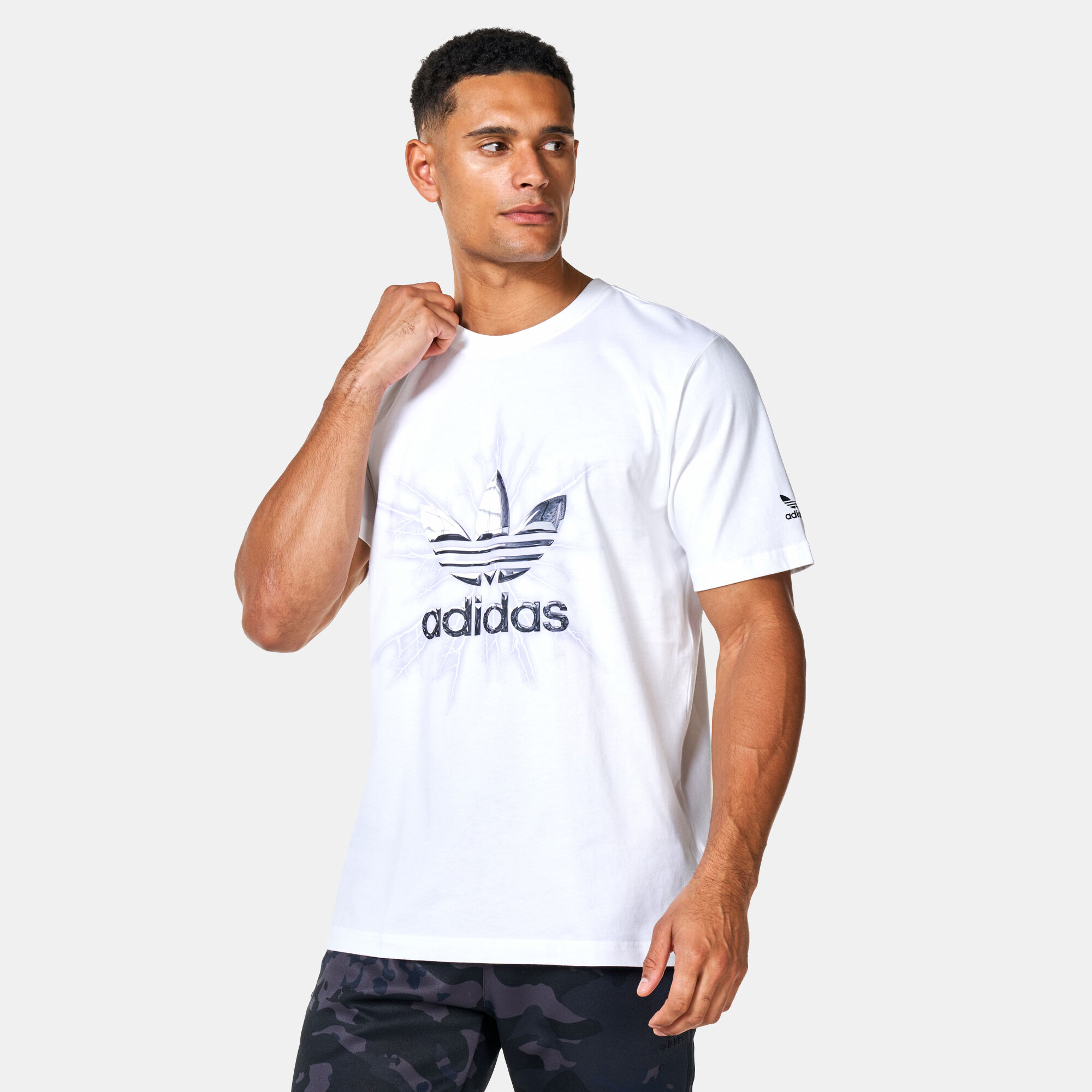 Adidas men's graphic tees discount
