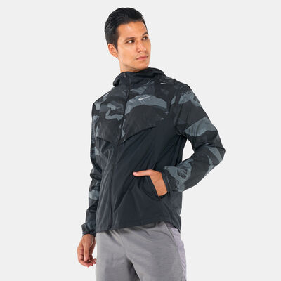 Nike Men's Repel Windrunner Camo Jacket Grey Nike Men's Repel Windrunner Camo Jacket Grey