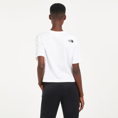 The North Face Women's Cropped Fine T-Shirt White