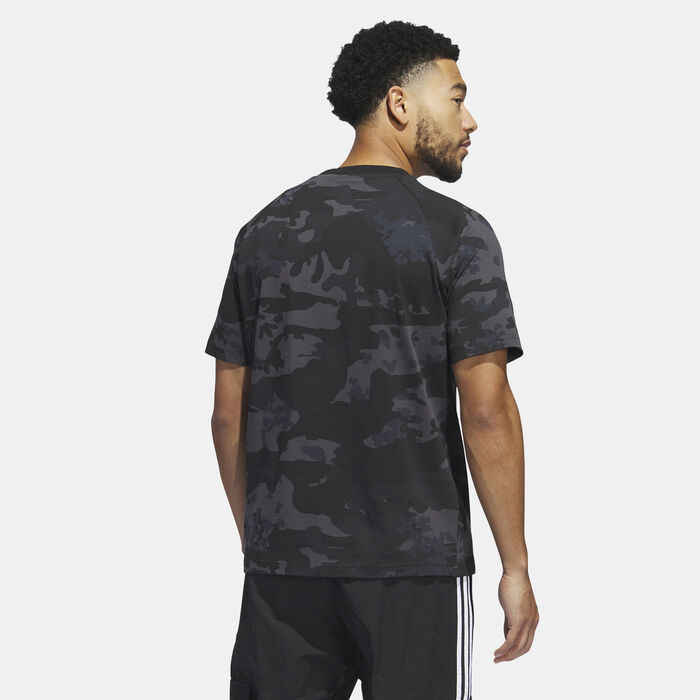 adidas Originals Men's Camo Trefoil T-Shirt Black adidas Originals Men's Camo Trefoil T-Shirt Black image number 1