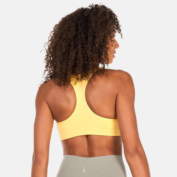 Nike Women's Dri-FIT Swoosh Sports Bra Orange image number 1