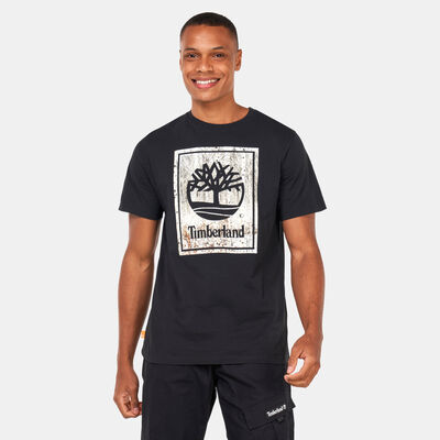 Timberland Men's Seasonal Stack Logo T-Shirt Black
