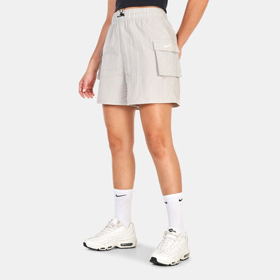 Nike Women's Sportswear Essential Woven Shorts Grey Nike Women's Sportswear Essential Woven Shorts Grey