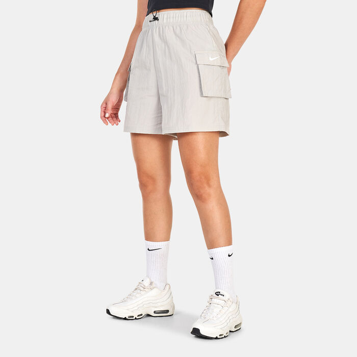 Nike Women's Sportswear Essential Woven Shorts Grey Nike Women's Sportswear Essential Woven Shorts Grey image number 0