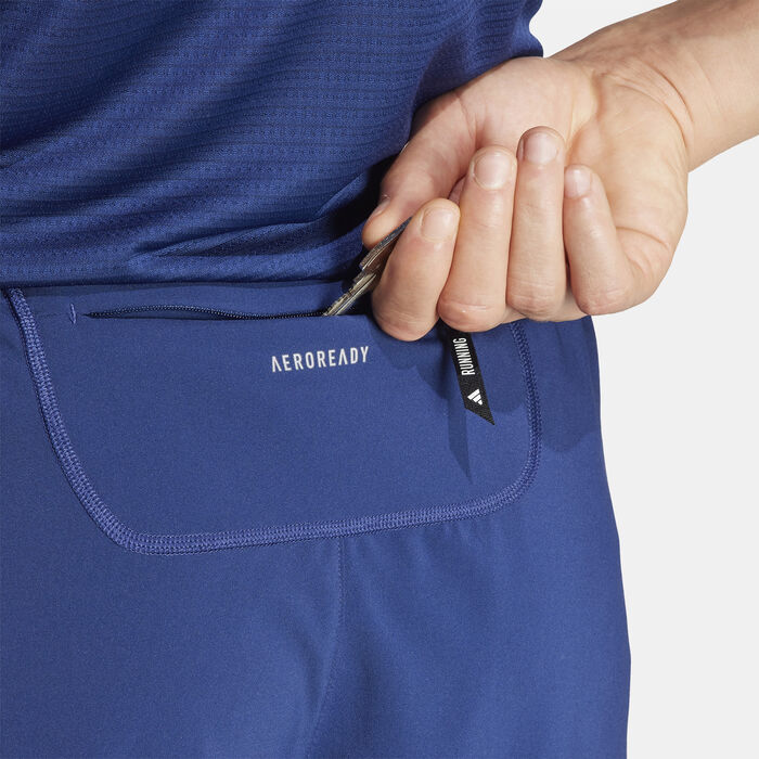 adidas Men's Own The Run Shorts Blue adidas Men's Own The Run Shorts Blue image number 4