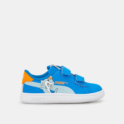 PUMA Kids' Puma Smash V2 Shoe (Baby and Toddler) Blue