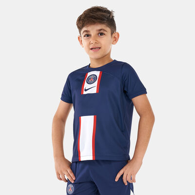 Nike Kids' Paris Saint-Germain Dri-FIT Stadium Home Jersey - 2022/23 (Older Kids) Blue