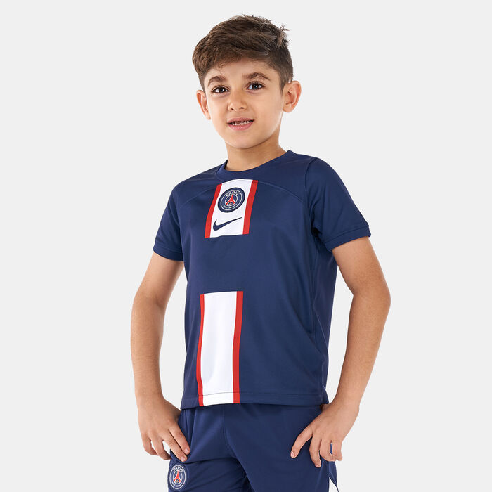 Nike Kids' Paris Saint-Germain Dri-FIT Stadium Home Jersey - 2022/23 (Older Kids) Blue image number 0