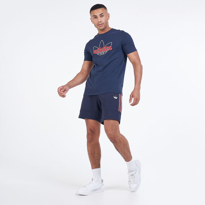 adidas Originals Men's SPRT 3-Stripes T-Shirt Blue adidas Originals Men's SPRT 3-Stripes T-Shirt Blue image number 2