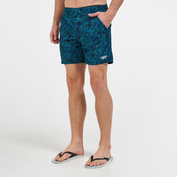 Speedo Men's Vintage Paradise 16-inch Swimming Shorts Blue Speedo Men's Vintage Paradise 16-inch Swimming Shorts Blue image number 0