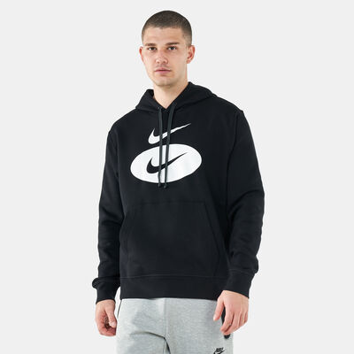 Nike Men's Sportswear Swoosh League Fleece Hoodie White