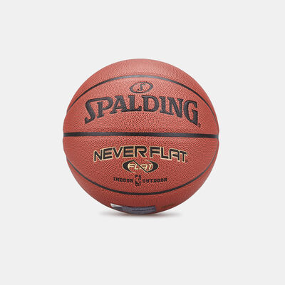 Spalding NeverFlat Composite Basketball (Size 7) Brown