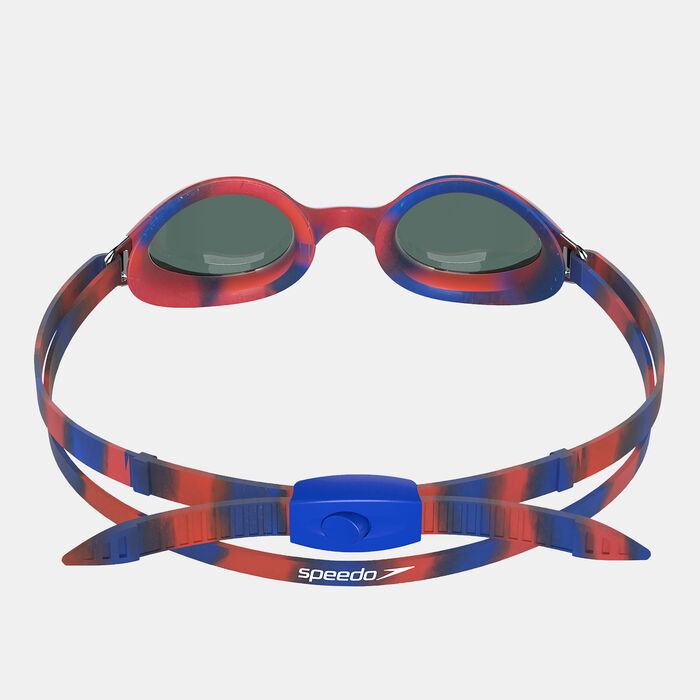 Speedo Kids' Hyper Flyer Mirrored Swimming Goggles Blue image number 1