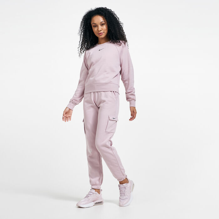 Nike Women's Sportswear Swoosh Sweatpants Red Nike Women's Sportswear Swoosh Sweatpants Red image number 2