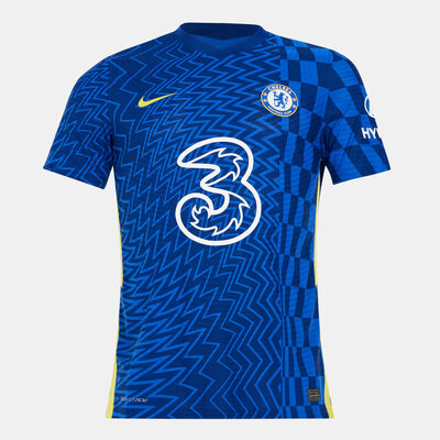 Nike Men's Chelsea F.C. 2021/22 Match Home Football Jersey Blue Nike Men's Chelsea F.C. 2021/22 Match Home Football Jersey Blue