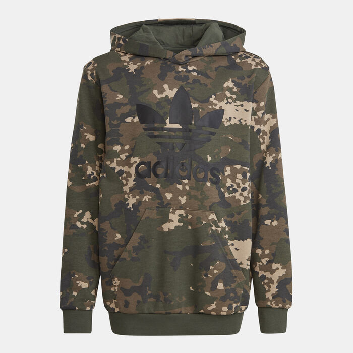 adidas Originals Kids' Camo Hoodie Green adidas Originals Kids' Camo Hoodie Green image number 0